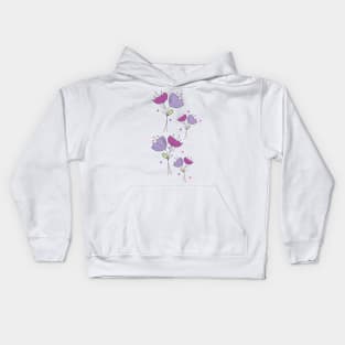 Abstract Flowers Kids Hoodie